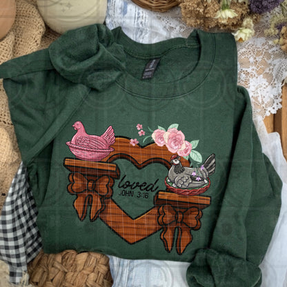 loved john 316 vintage hens on shelf