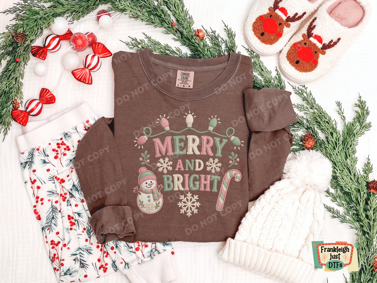 Merry and Bright snowman