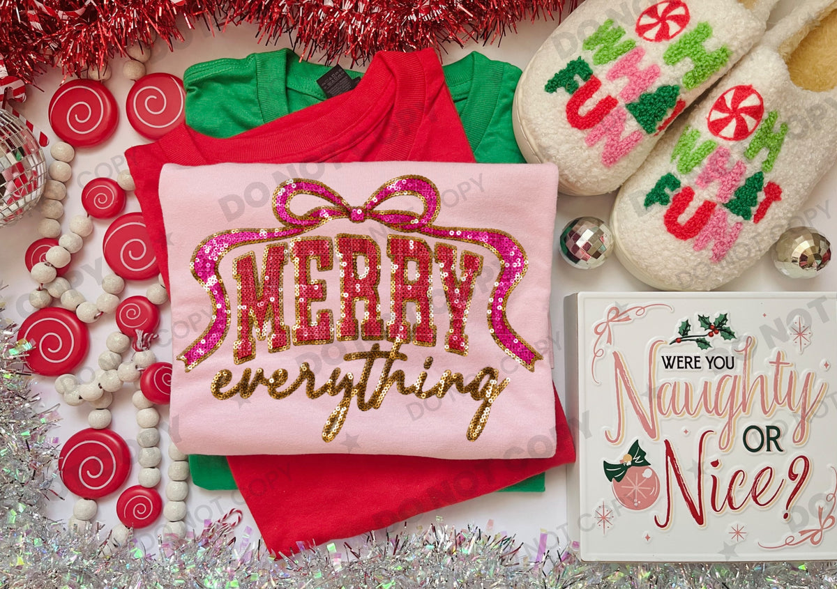 merry everything sequin
