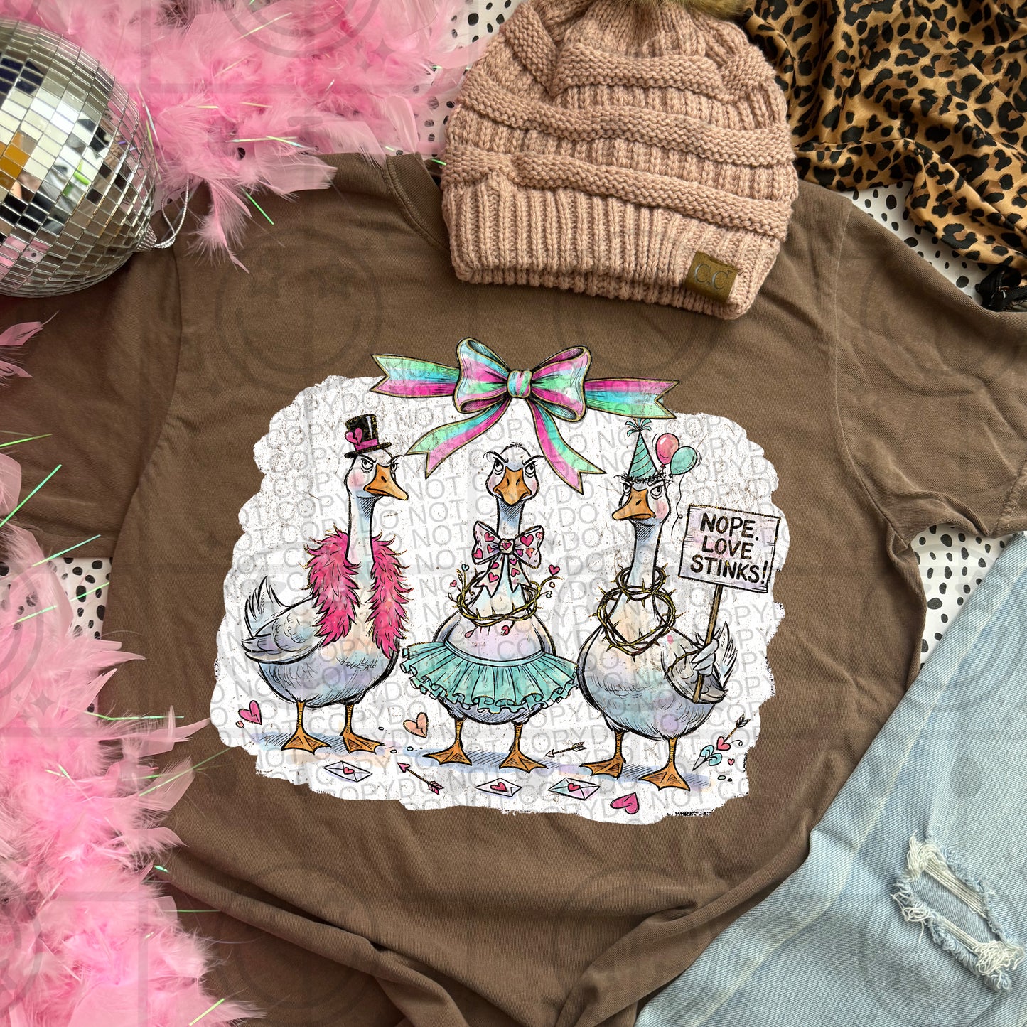 nope love stinks geese