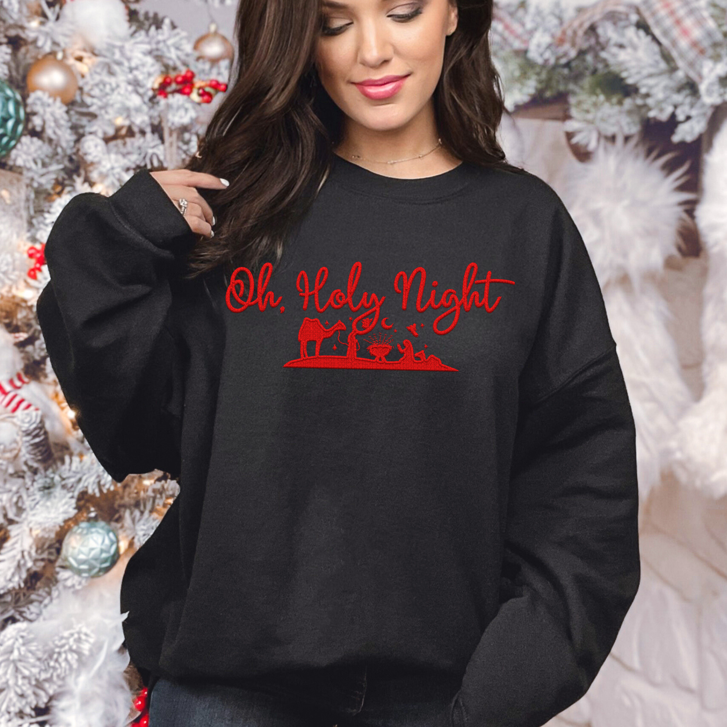 Oh Holy Night (Red or Ivory)