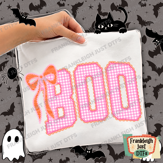 Boo Pink with bow