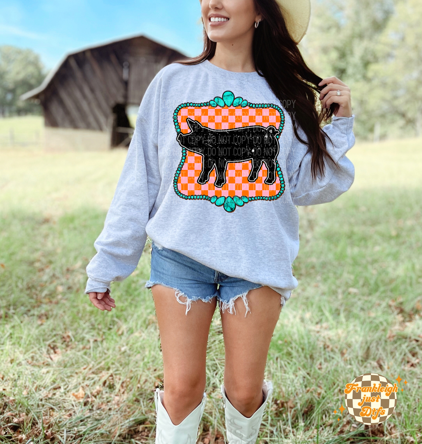 Stock Show Animal Checkered (Pink)