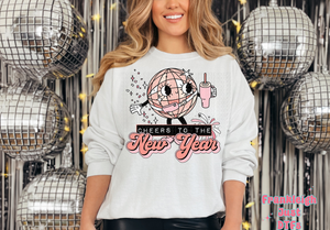 Cheers to  New Year Disco Ball (Pink)