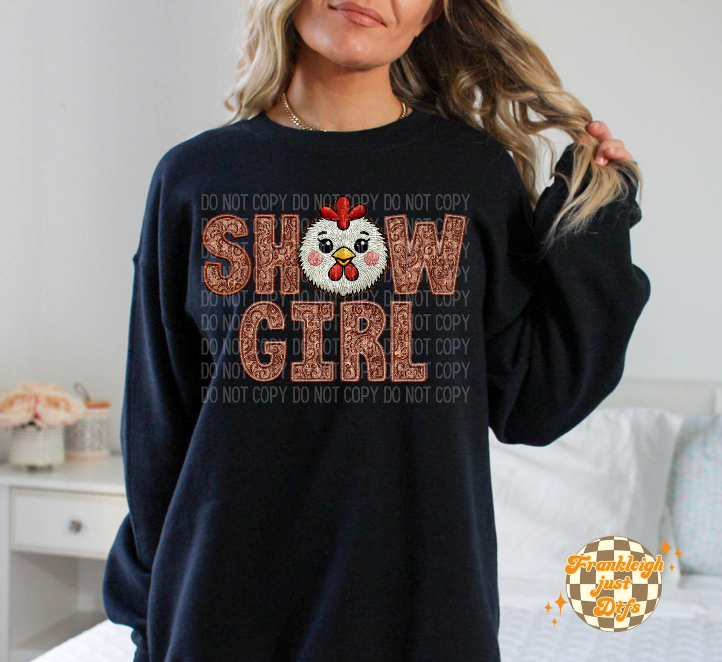Show Girl (Faux Embroidery) Multi animals