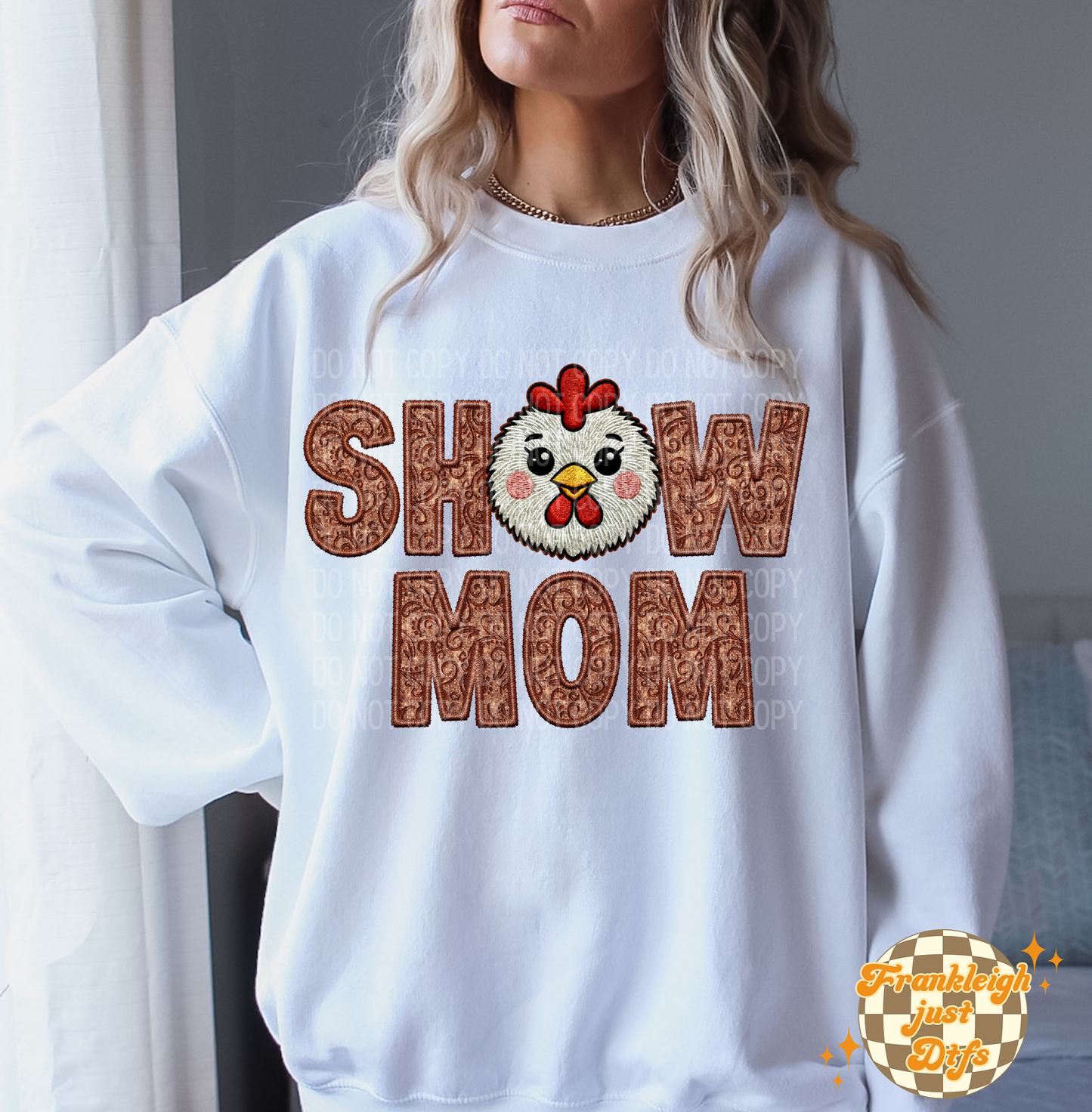 Show Mom (Faux Embroidery) Multi animals