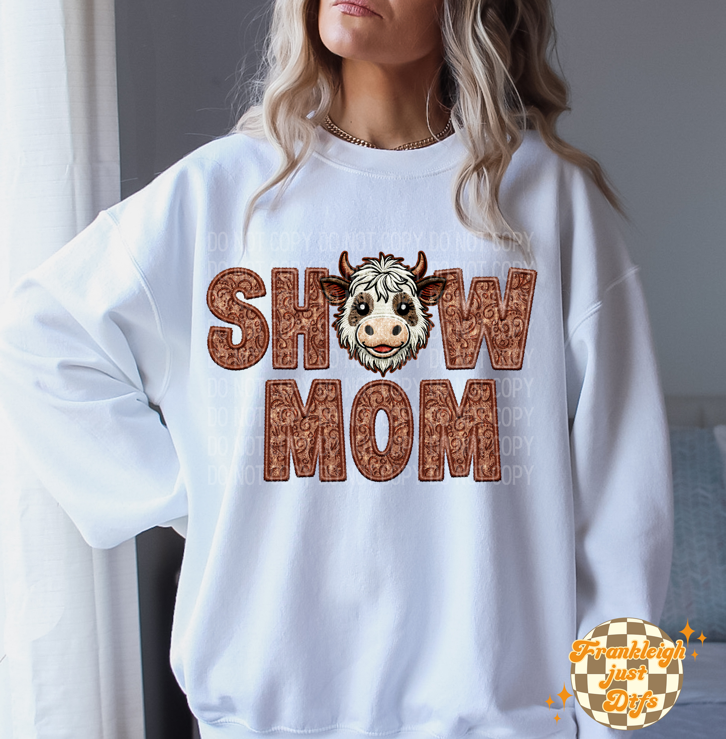 Show Mom (Faux Embroidery) Multi animals