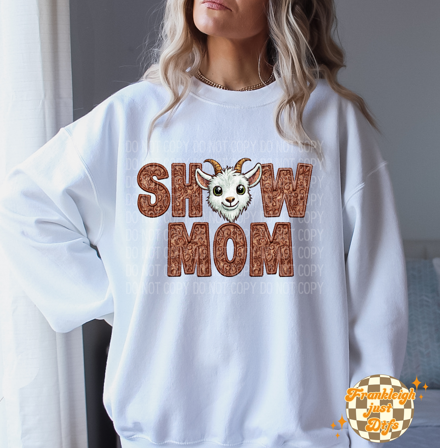 Show Mom (Faux Embroidery) Multi animals