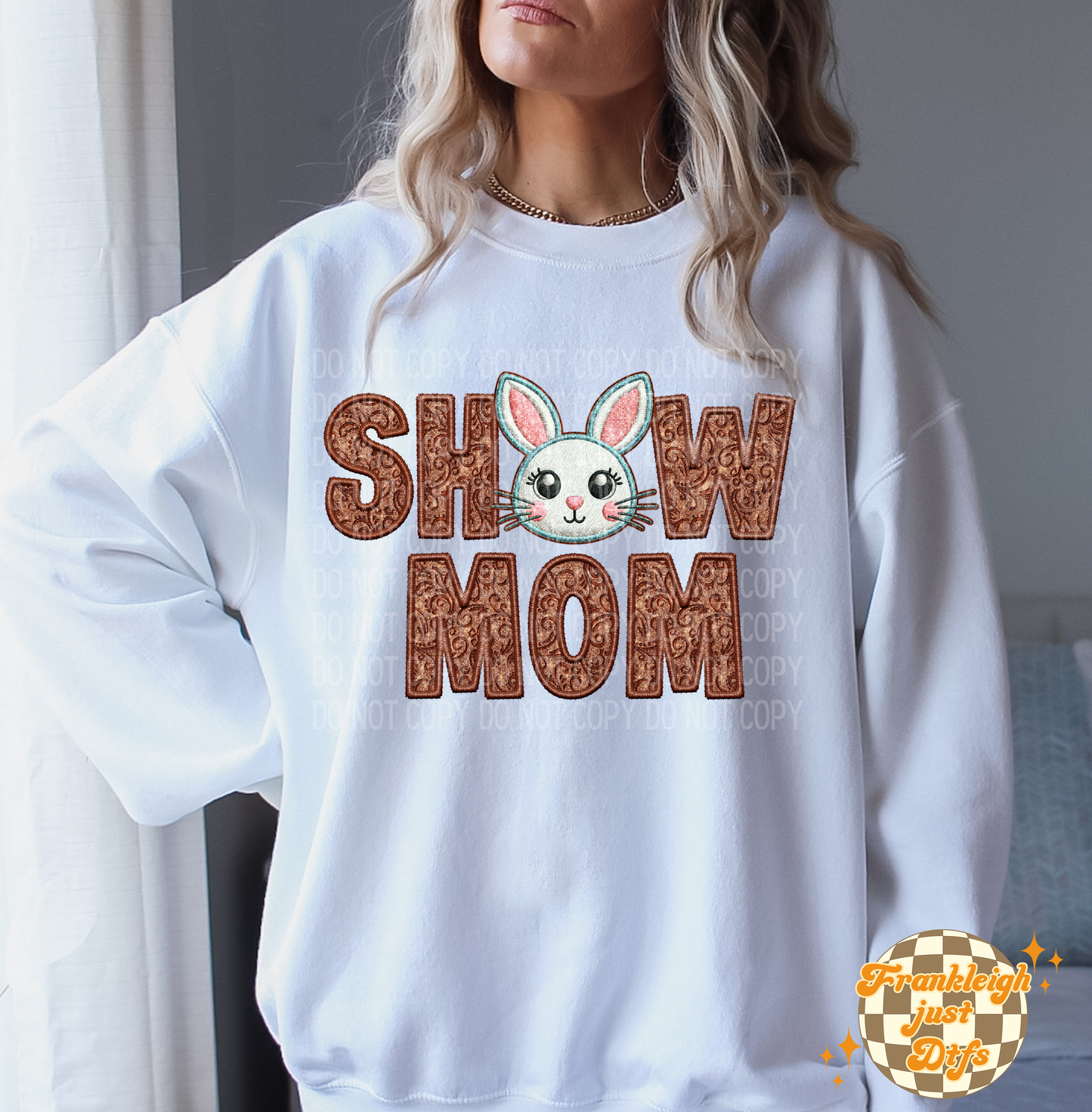 Show Mom (Faux Embroidery) Multi animals