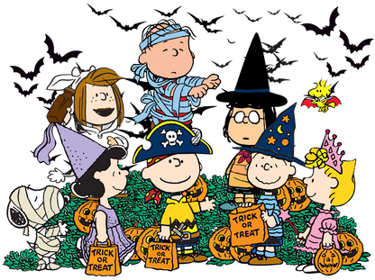 Halloween Dog and Gang