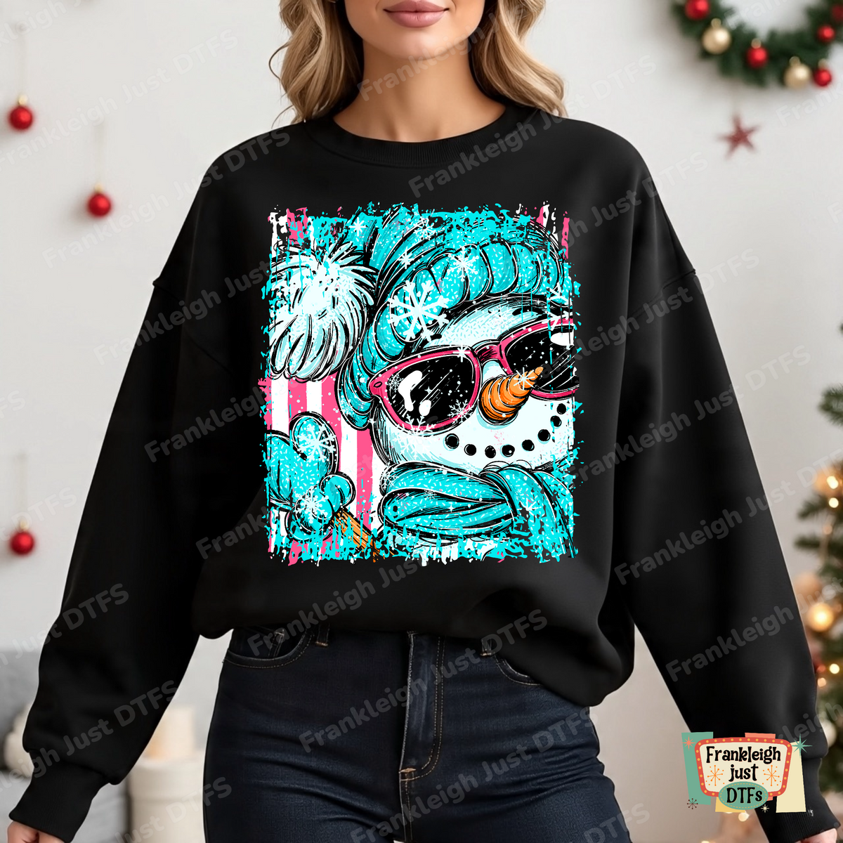 Snowman teal