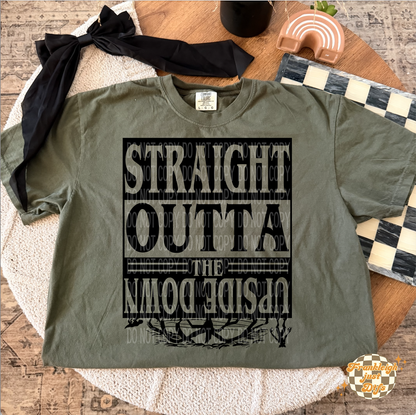 straight outta the upside down - black