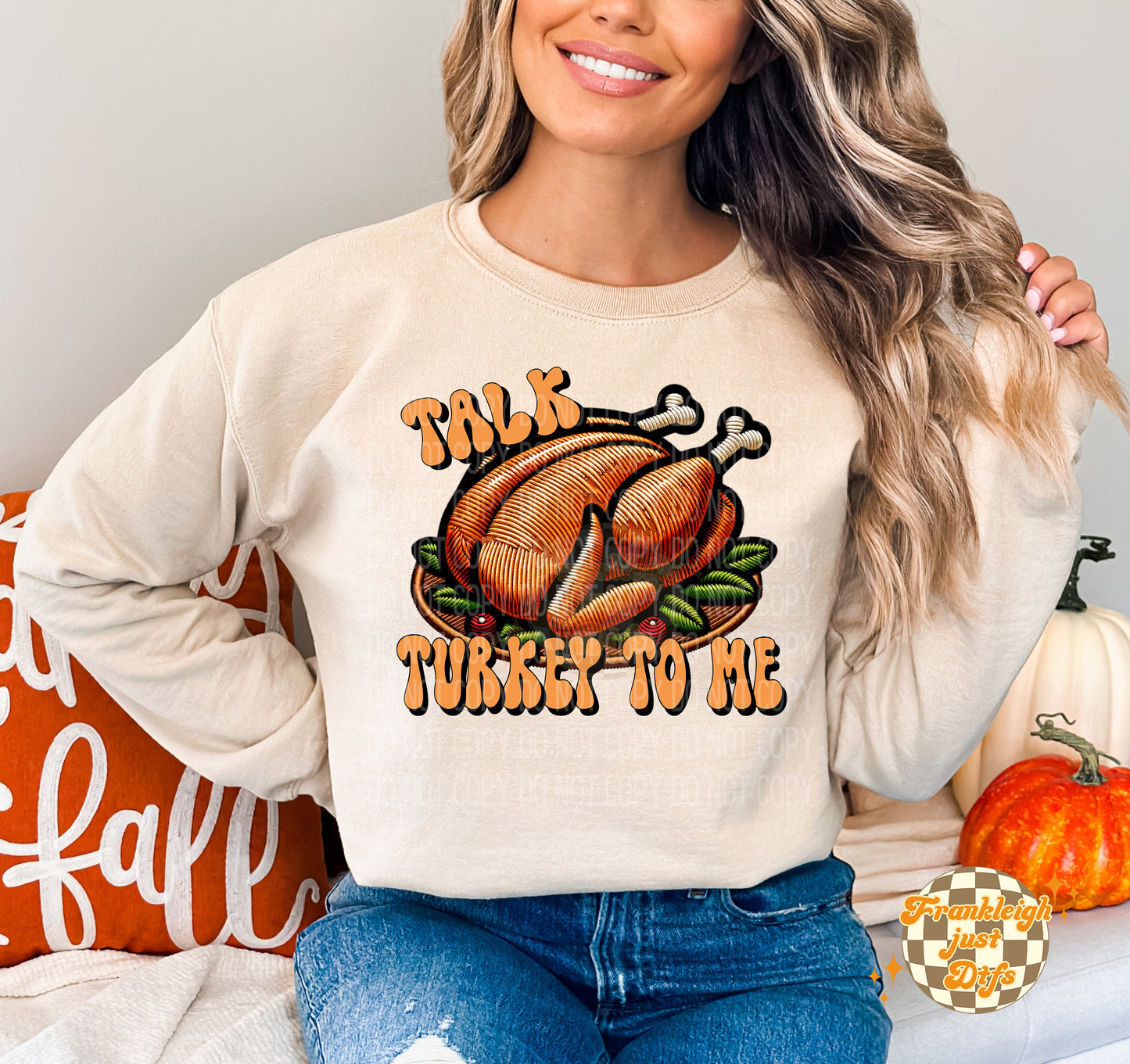 Talk Turkey to me (Faux Embroidery)