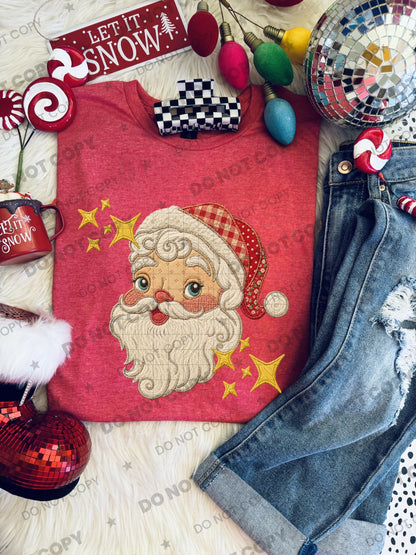 Vintage Santa patchwork light