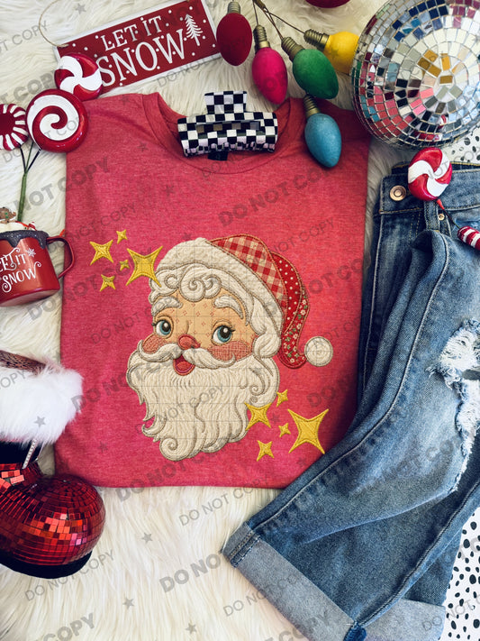Vintage Santa patchwork light