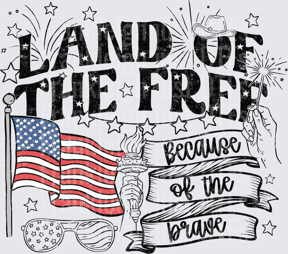 Land of the Free in Black