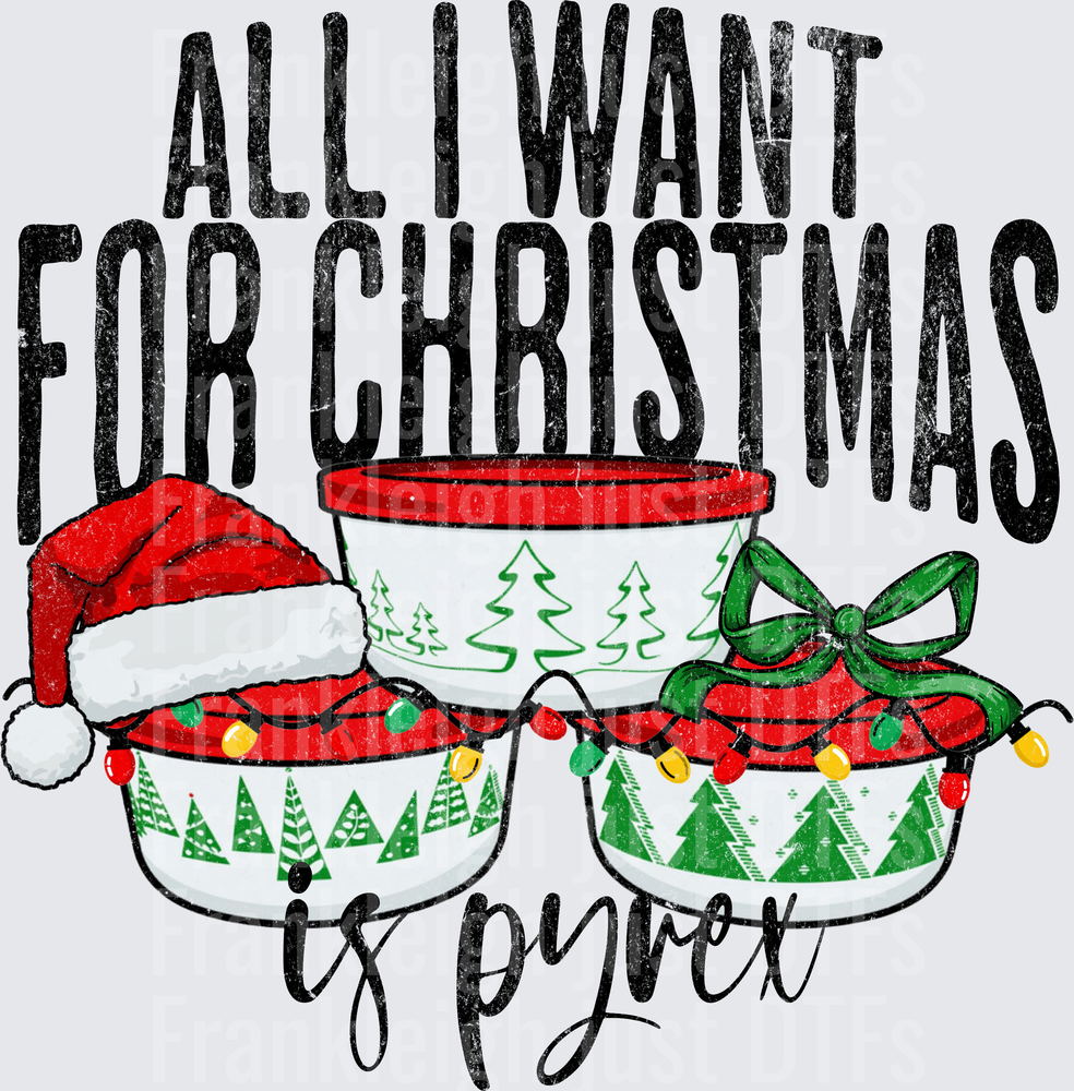All i want for Christmas is pyrex distressed