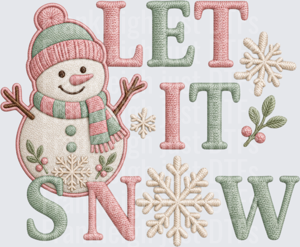 Let it snow pastel