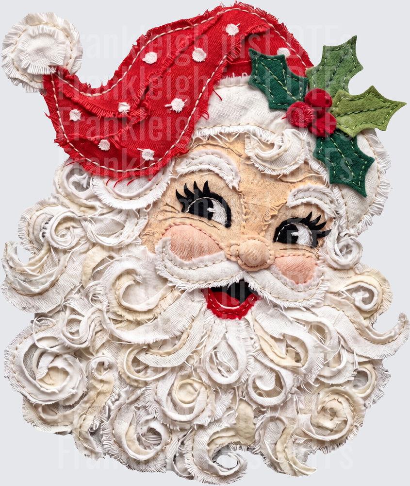 santa stitched