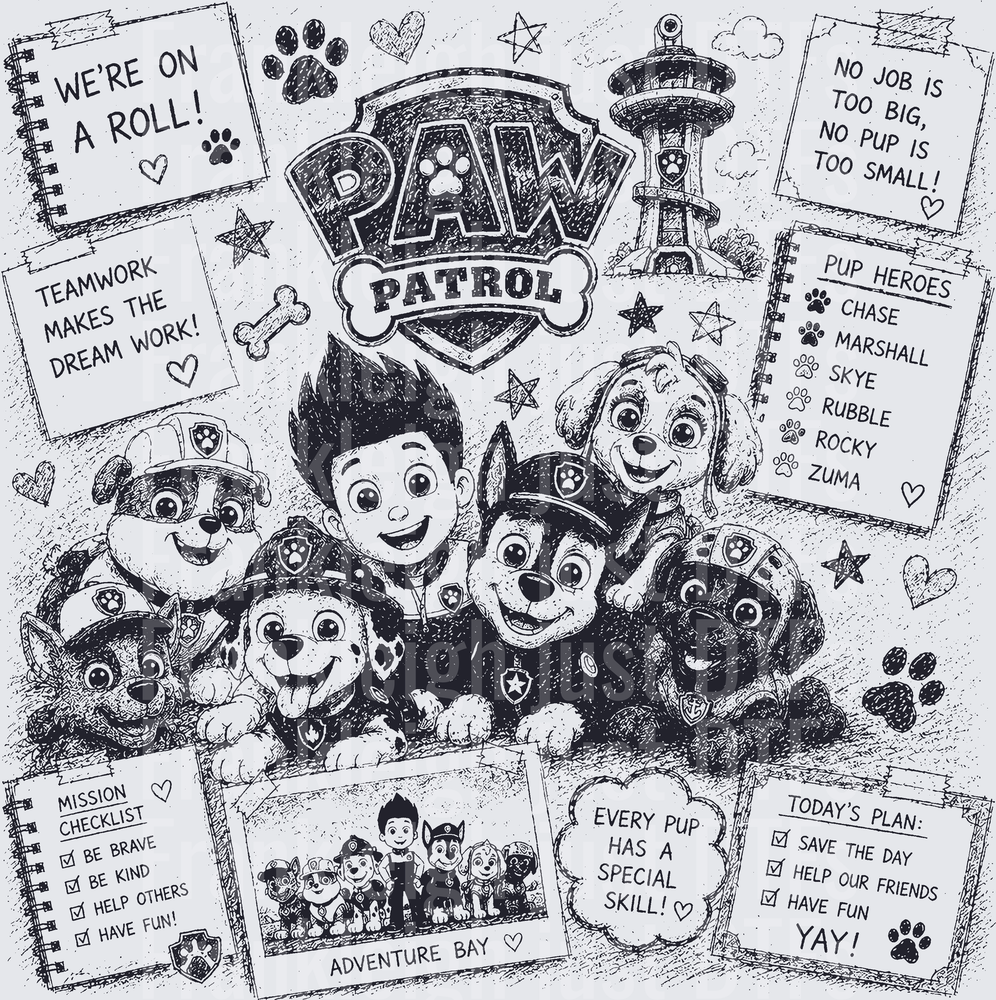 Paw Patrol Collage
