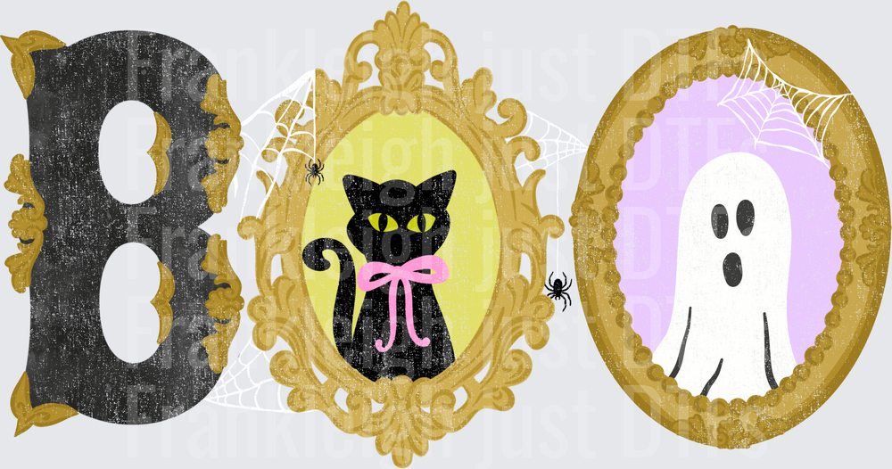 BOO with Cat Frames