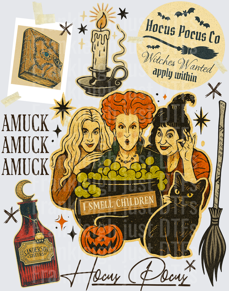 VINTAGE COLLAGE - hocus pocus