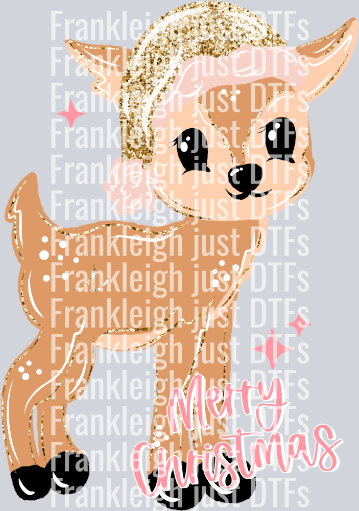 Merry Christmas Glitter (Reindeer 2)