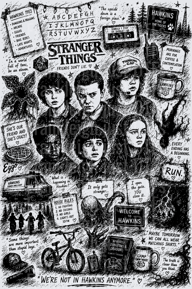 Stranger Things Collage