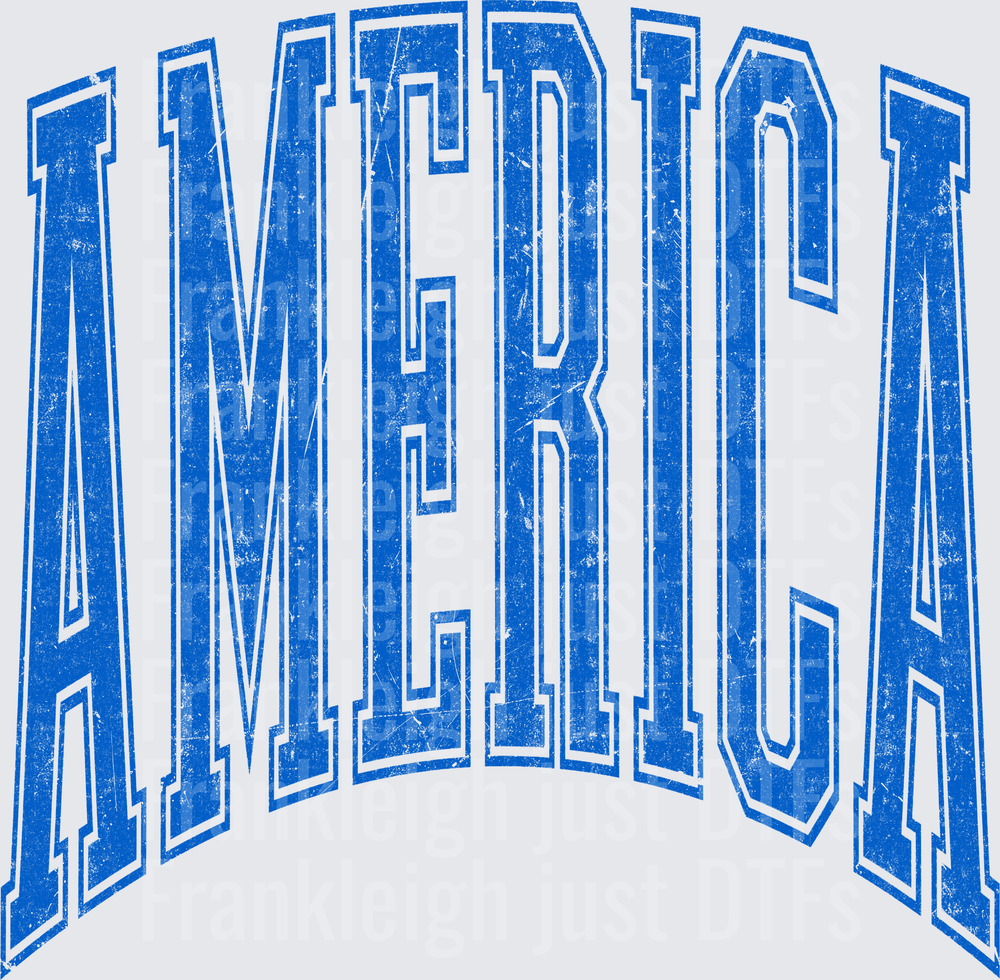 America in blue