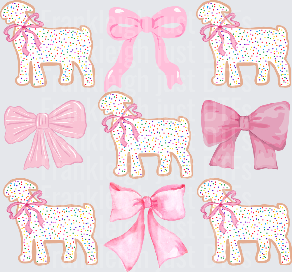 Animal cracker goat with bows