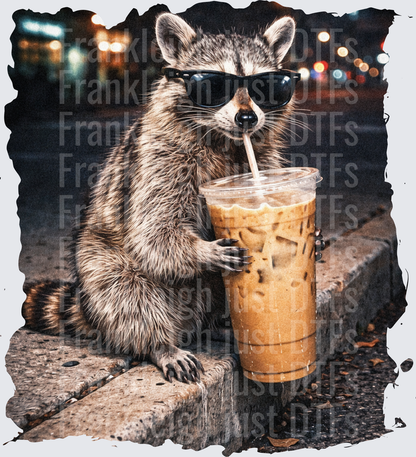 raccoon iced coffee