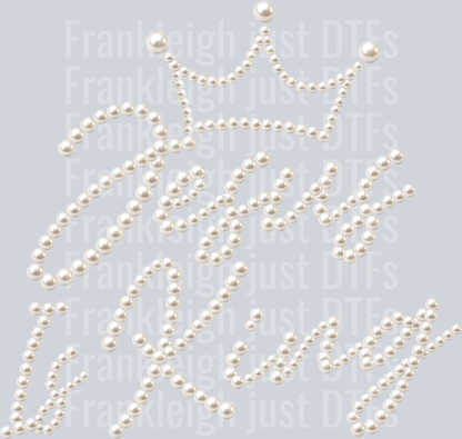 Jesus is King faux pearls