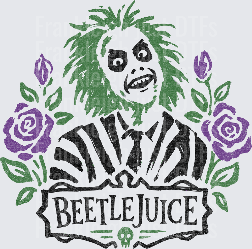 BEETLEJUICE FLORALS DOODLE