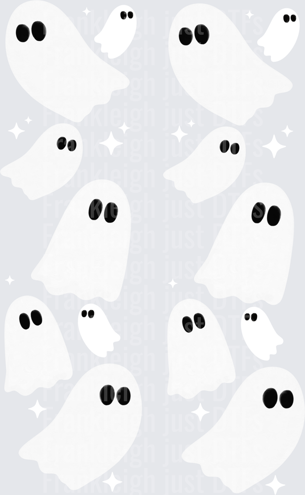Boo Ghostie white & Black Sleeves