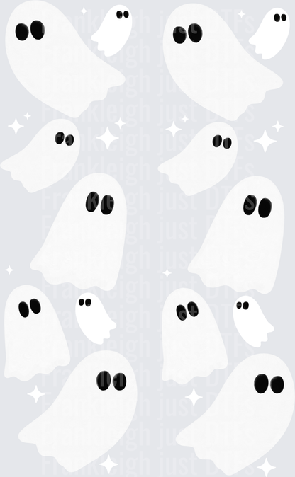 Boo Ghostie white & Black Sleeves