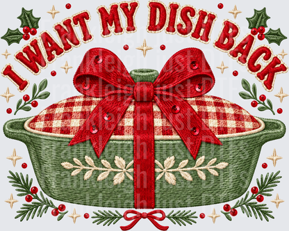 I want my dish back