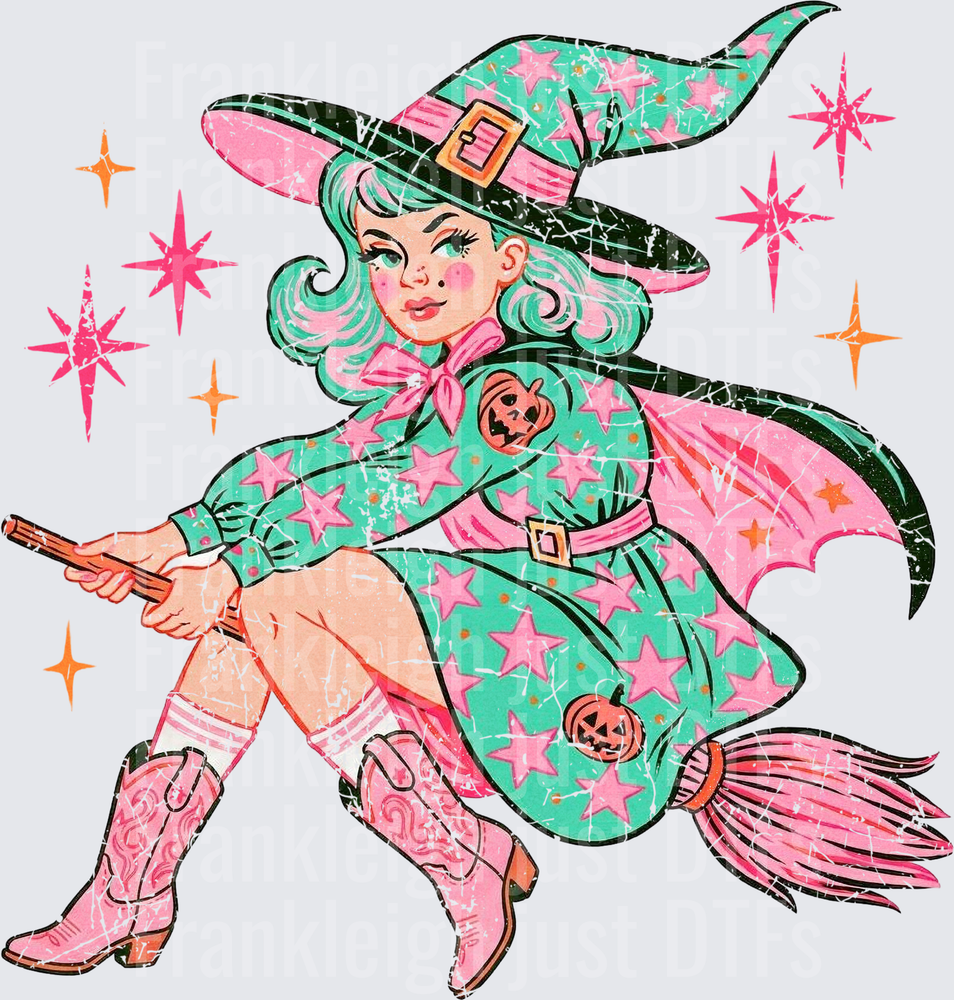 Vintage Cowgirl Witch