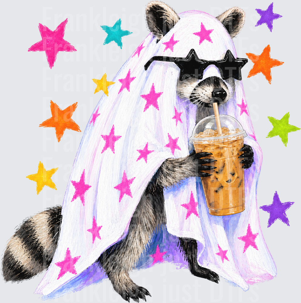 Raccoon Preppy Halloween