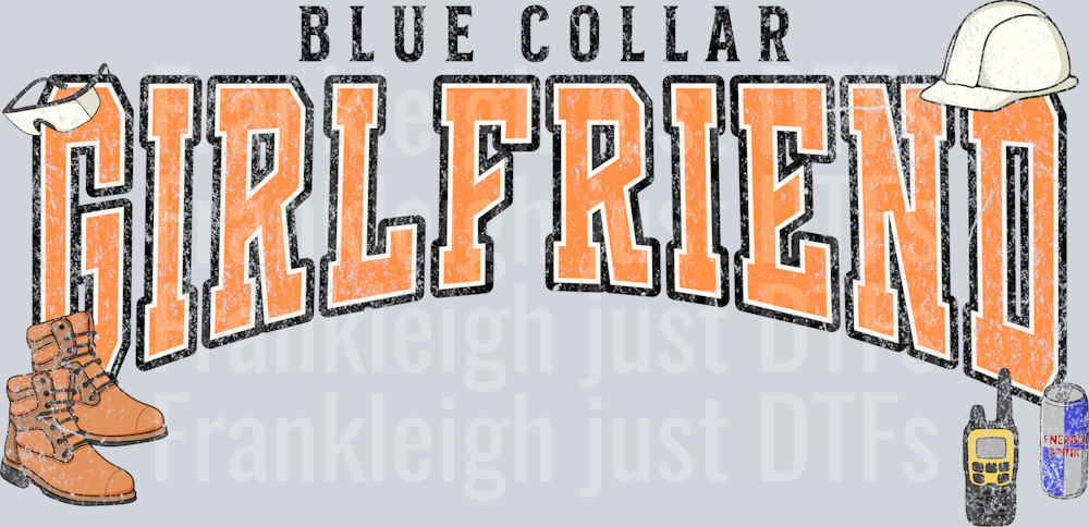 Blue Collar girlfriend pocket DISTRESSED