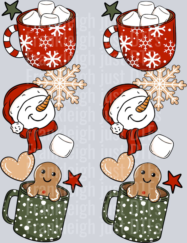 hot cocoa season mugs sleeves