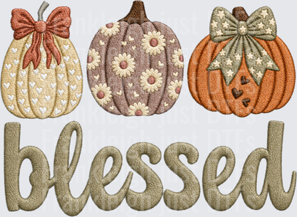 blessed pumpkin trio