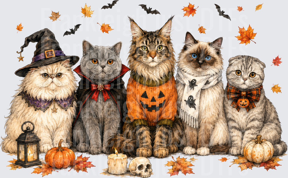 Cat Halloween Fall