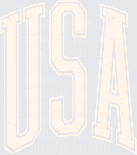 USA in white