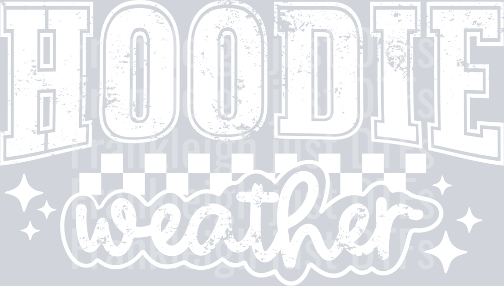 Hoodie weather single color white