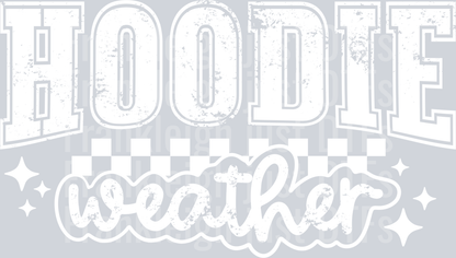 Hoodie weather single color white