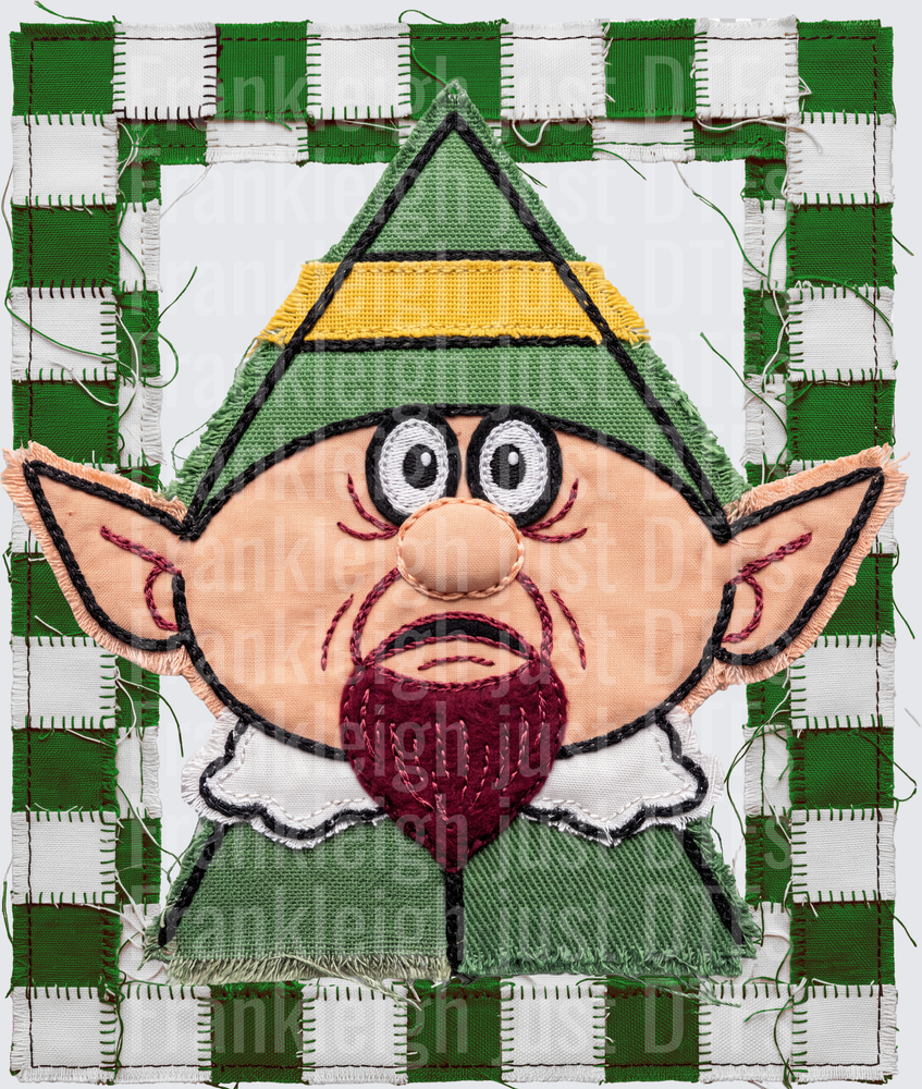 elf stitched border