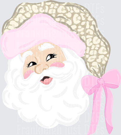 Santa Pink with Leopard Hat