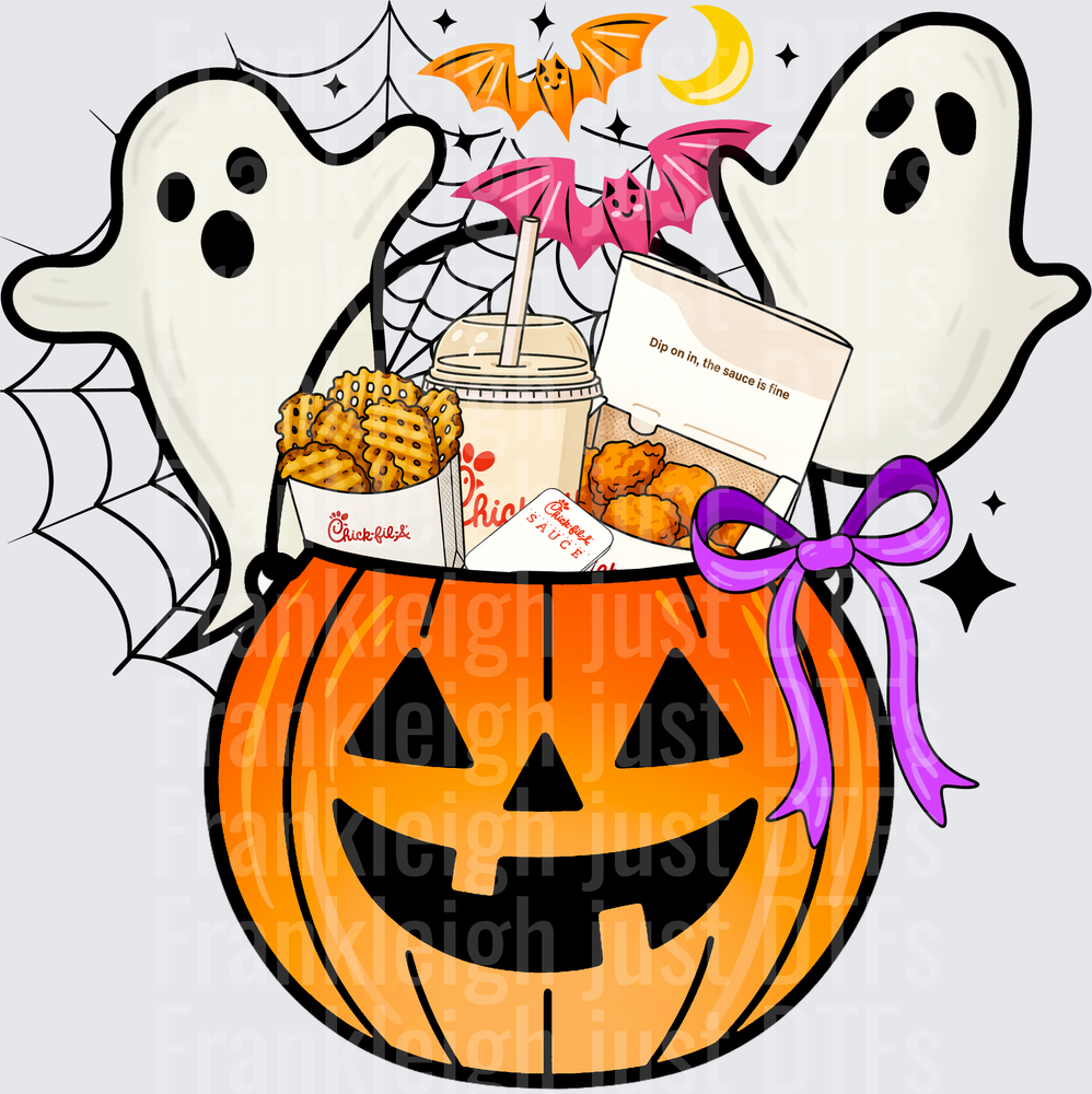 Chicfila ghostie pumpkin