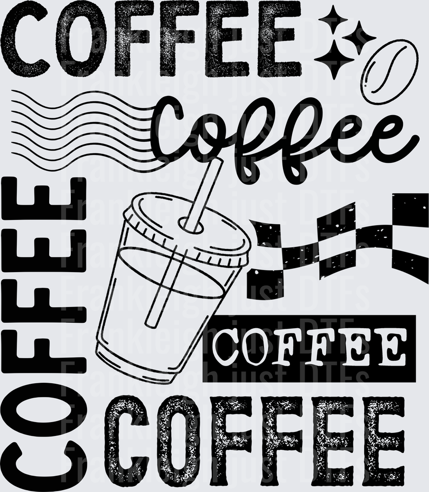 Coffee Collage  Black