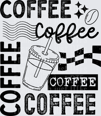 Coffee Collage  Black